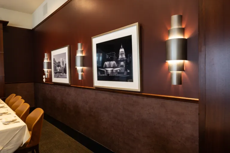 Interior of Johnny Delmonico's steakhouse, Madison